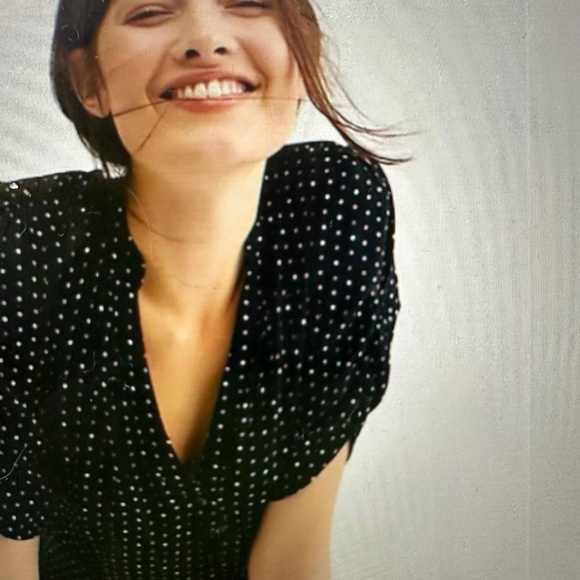 FREE PEOPLE PIPPA POLKA DOT MINI DRESS. NWT. MEDIUM - Picture 3 of 10